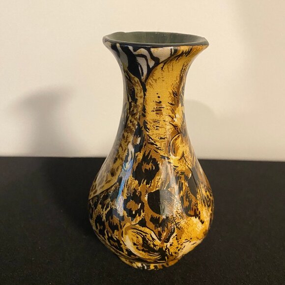 Animal Print Transfer Ware Glass Small Vase - Picture 3 of 4